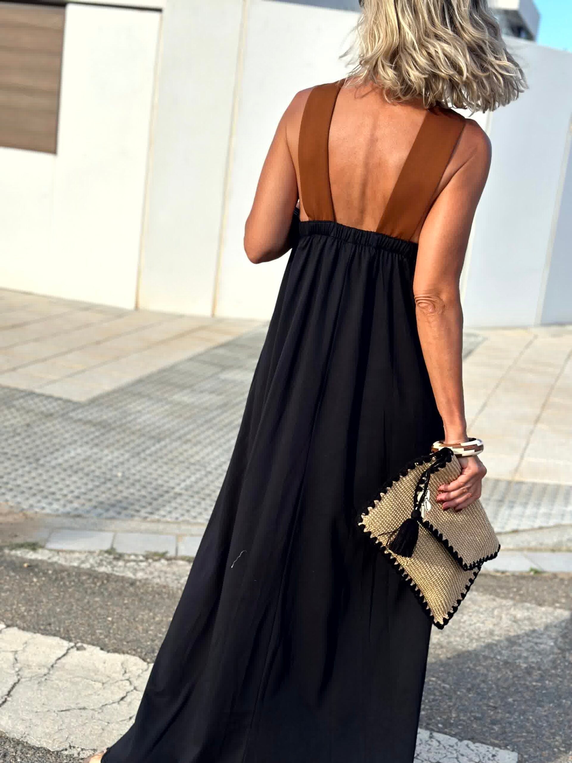 Candace | Open-Back Halterneck Evening Dress