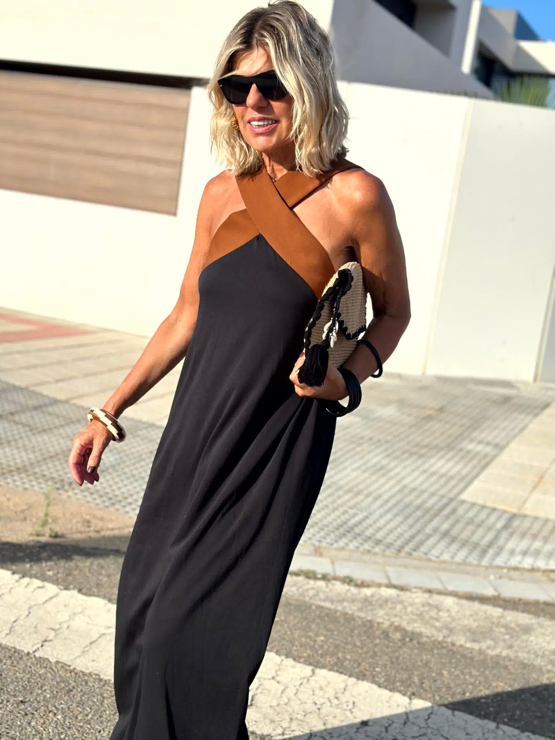 Candace | Open-Back Halterneck Evening Dress