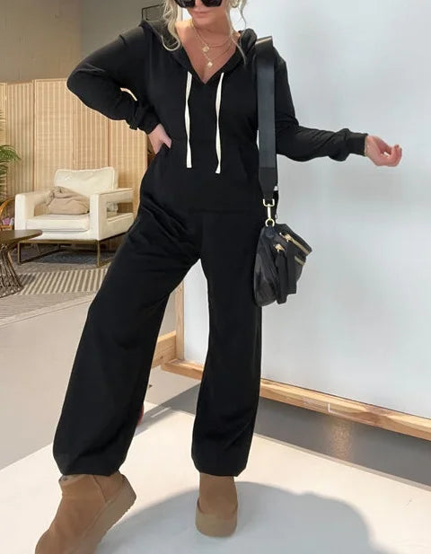 Cleo | Cozy Hooded Oversized Jumpsuit