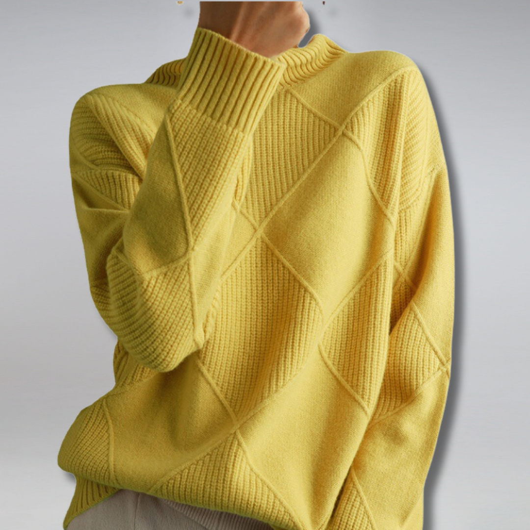 Vivienne | Luxe Ribbed Turtleneck Pullover