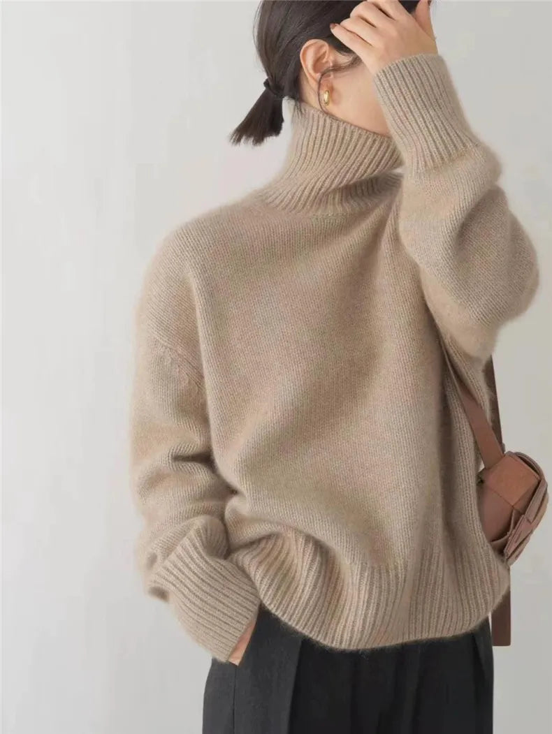 Vivienne | Luxe Cashmere Turtleneck Sweater
