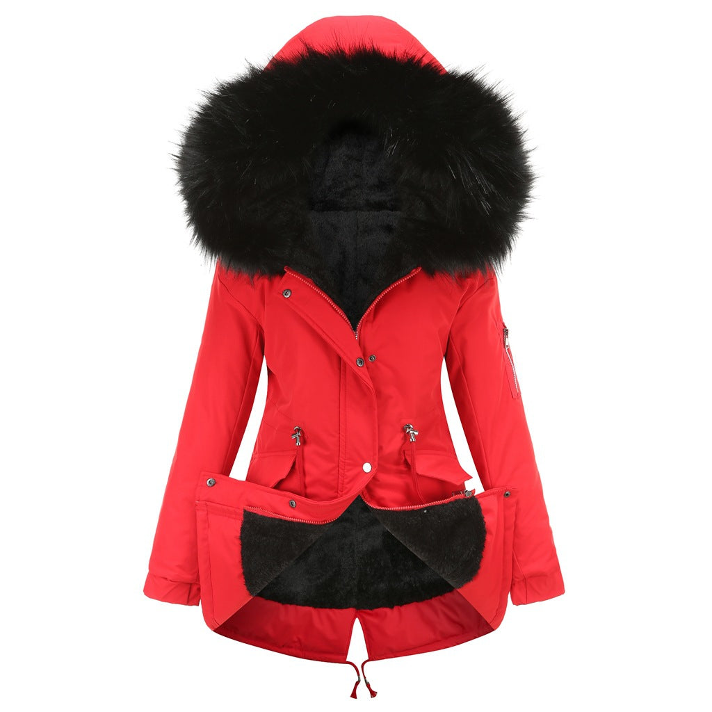 Élise | Velvet-Trimmed Winter Parka