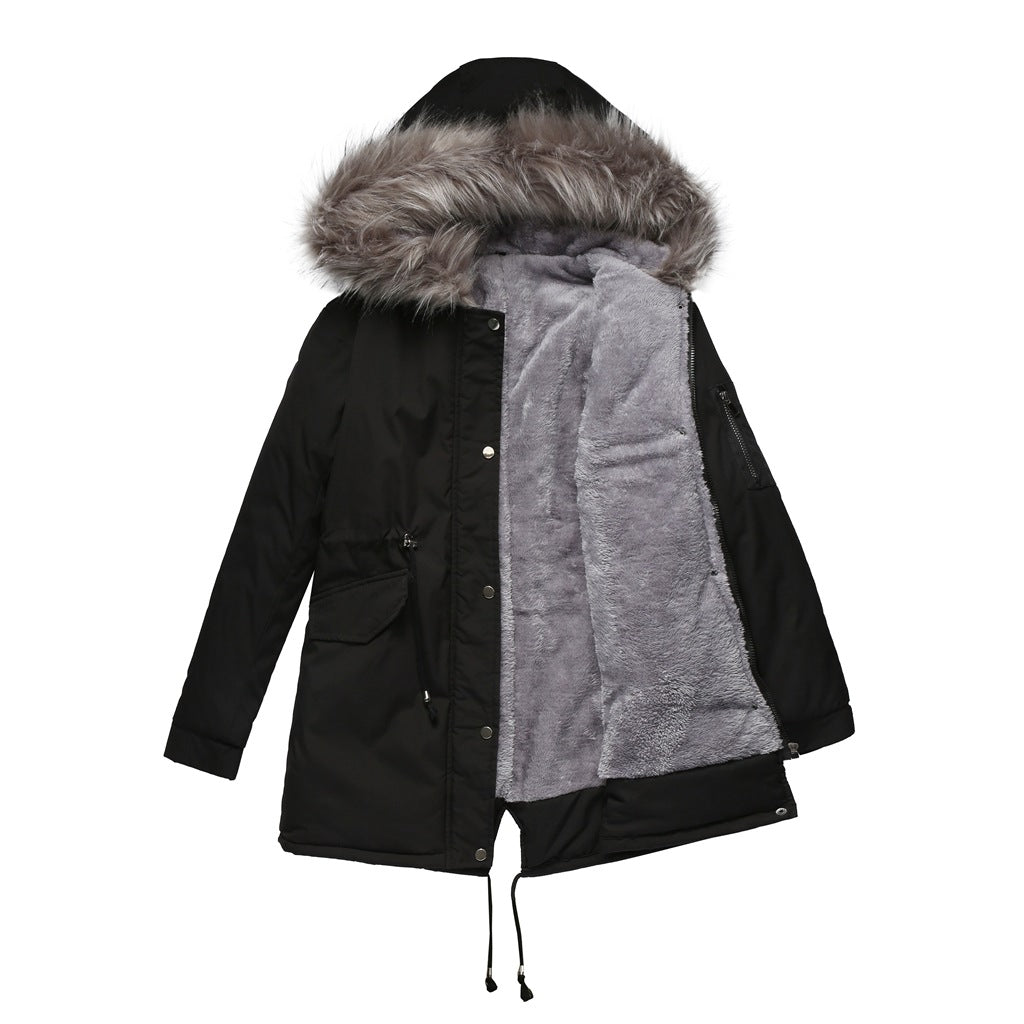 Élise | Velvet-Trimmed Winter Parka