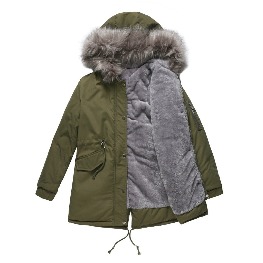 Élise | Velvet-Trimmed Winter Parka
