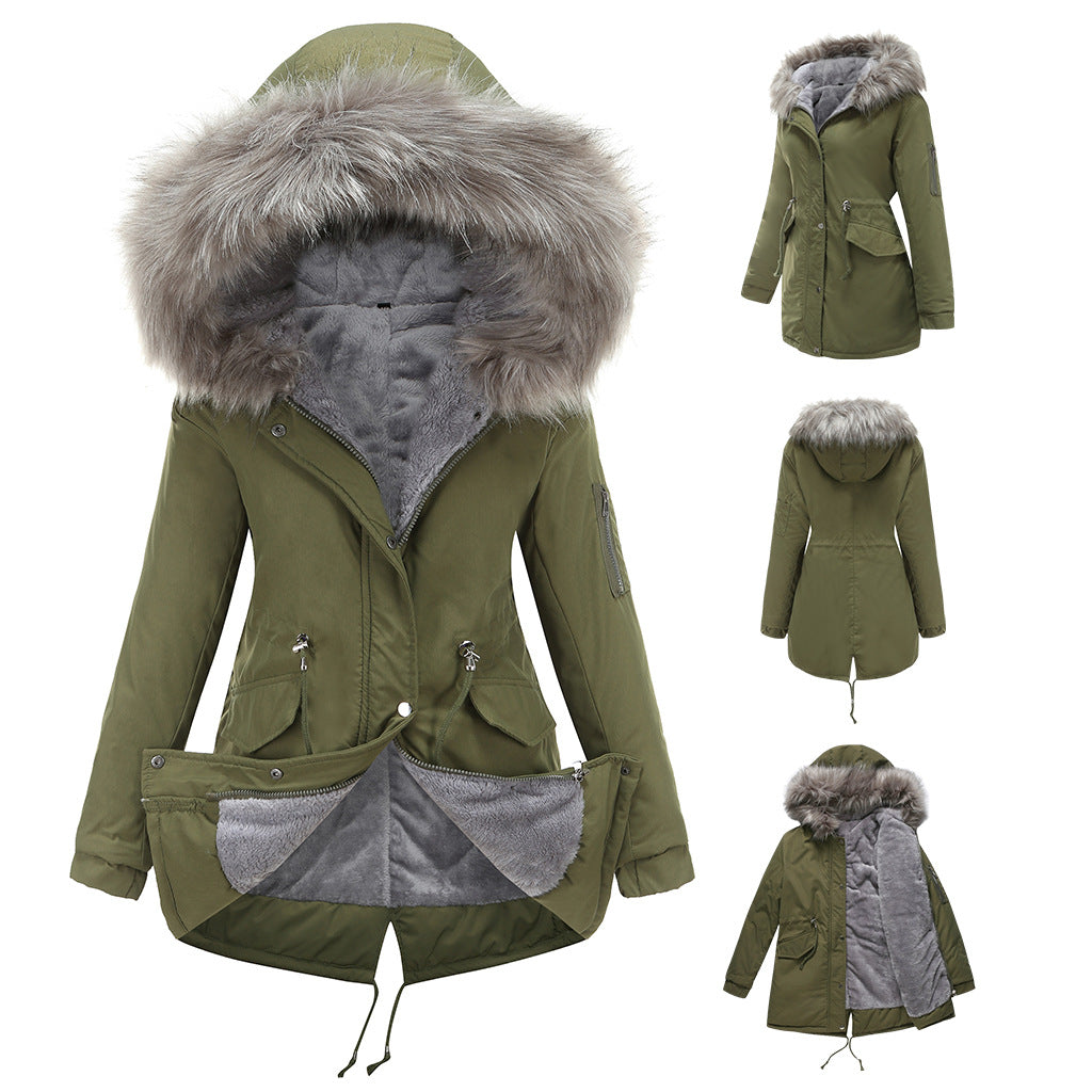 Élise | Velvet-Trimmed Winter Parka