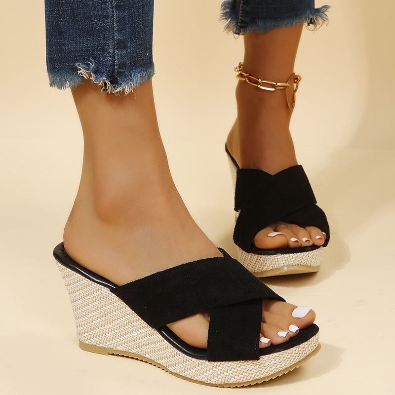 Uma | Effortless Wedge Platform Sandals