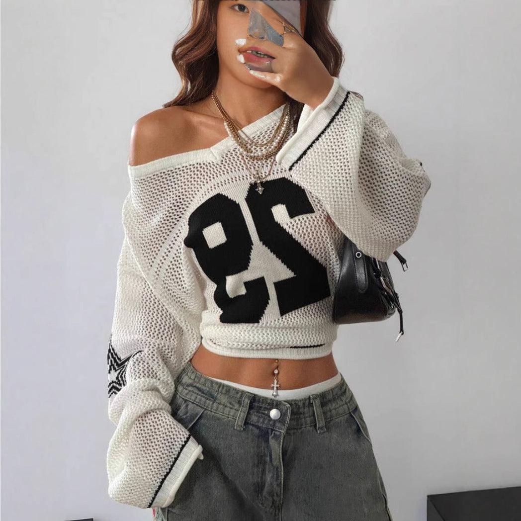 Céleste | Retro Knit Long Sleeve Pullover