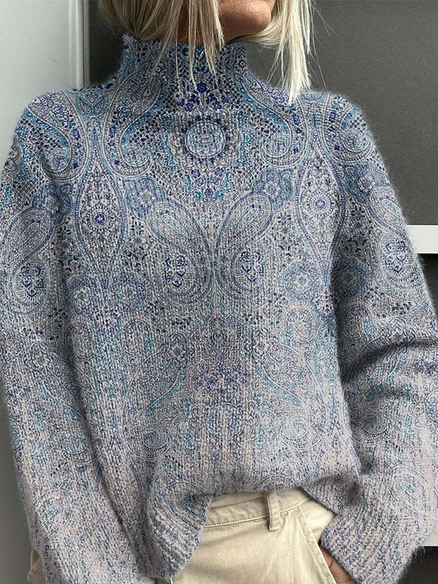 Zinnia | Vibrant Colourblock Turtleneck Sweater