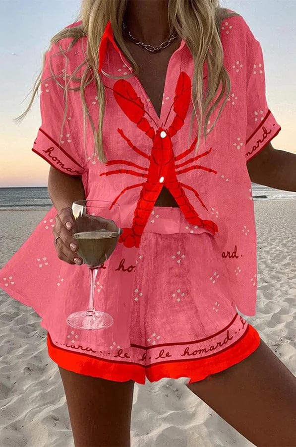 Michelle | Linen-Cotton Shirt & Shorts Set