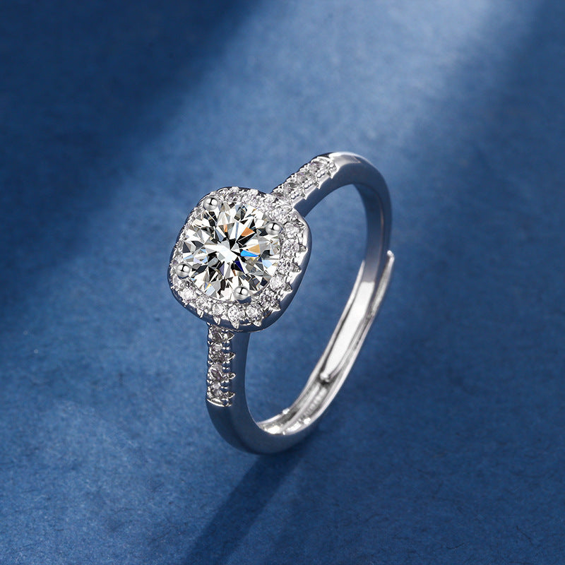 Ivy | White Gold Square Radiant Jewellery Set