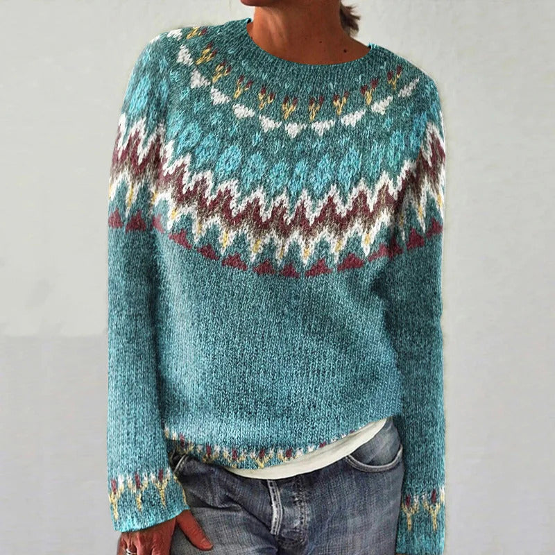 Waverly | Boho Wave Knit Sweater
