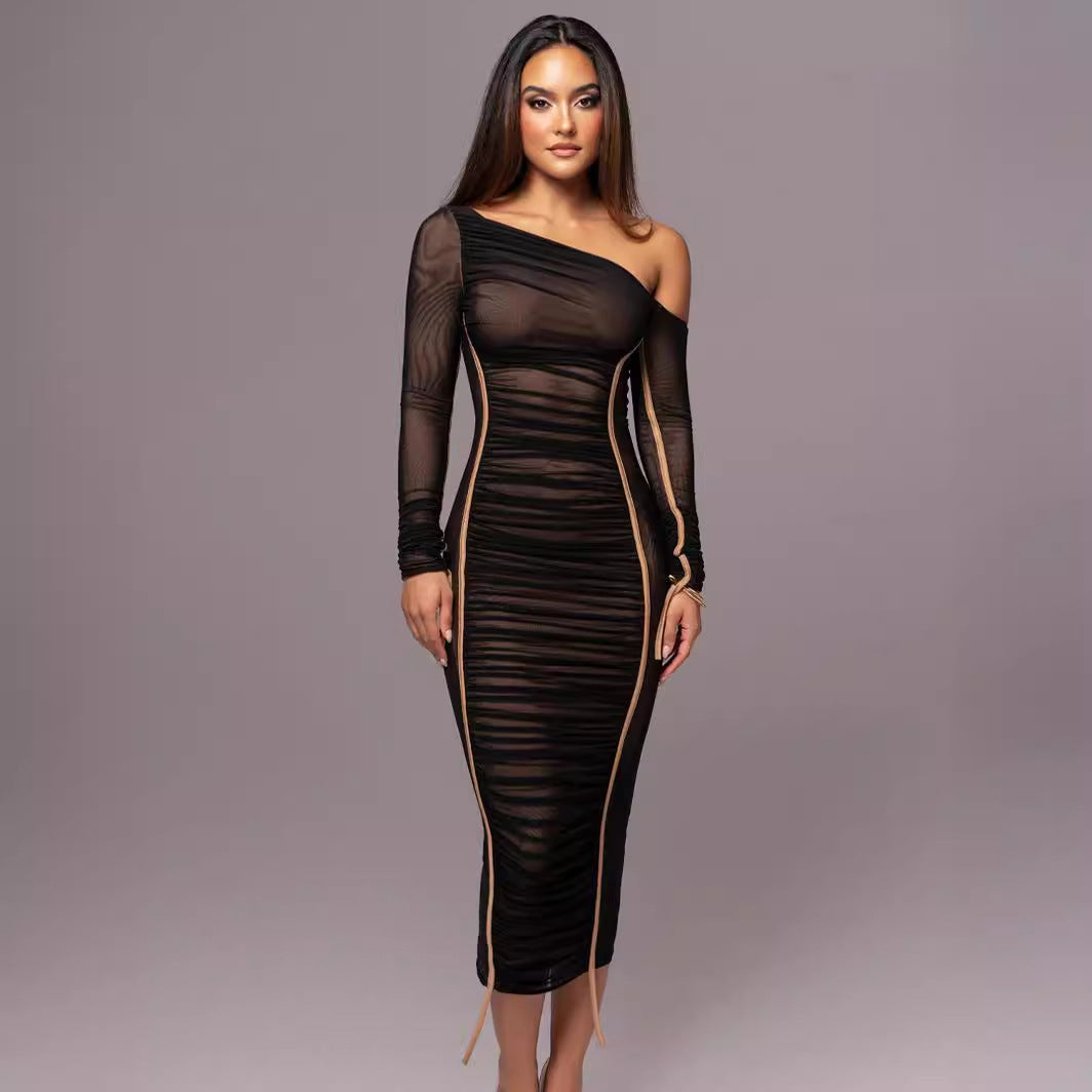 Vivienne | Bodycon Long Sleeve Midi Dress