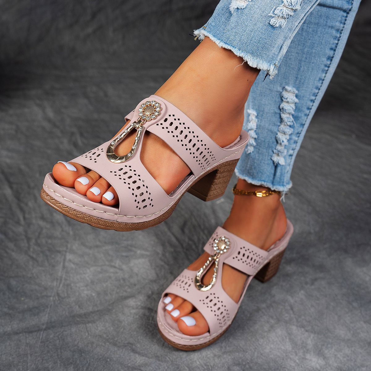 Ivah | High Heel Orthopedic Sandals
