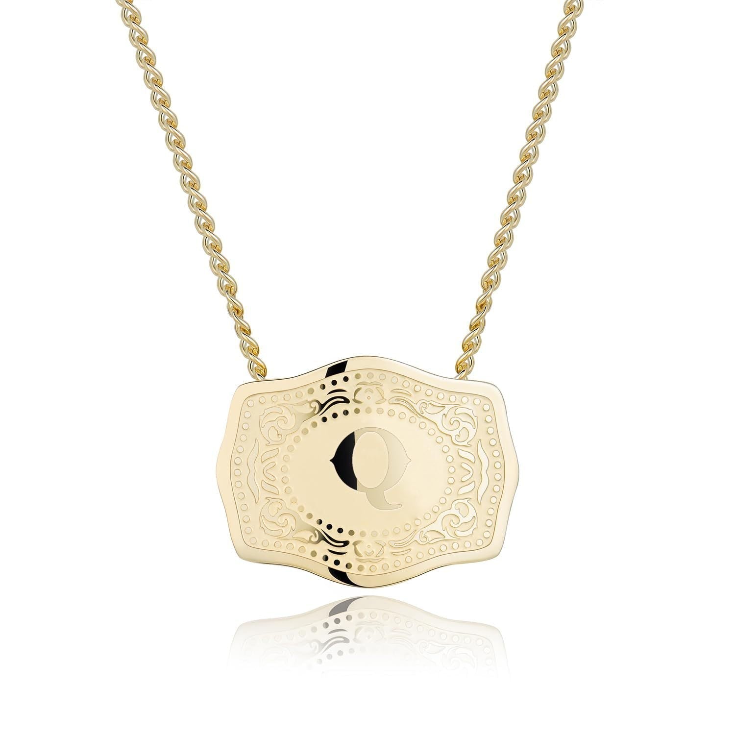 Quinn | Sleek Initial Letter Pendant Necklace