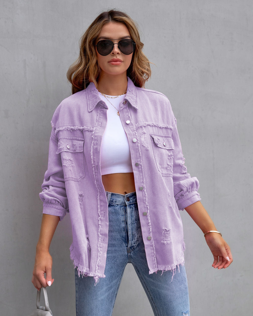 Vivienne | Relaxed Drop Shoulder Collared Jacket