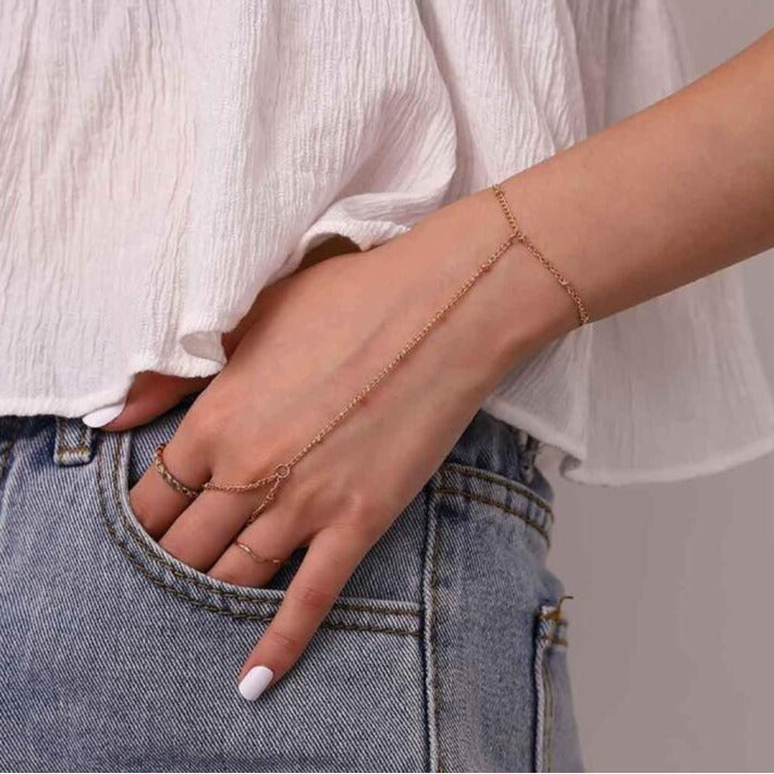 Maren | Dainty Hand Chain Bracelet