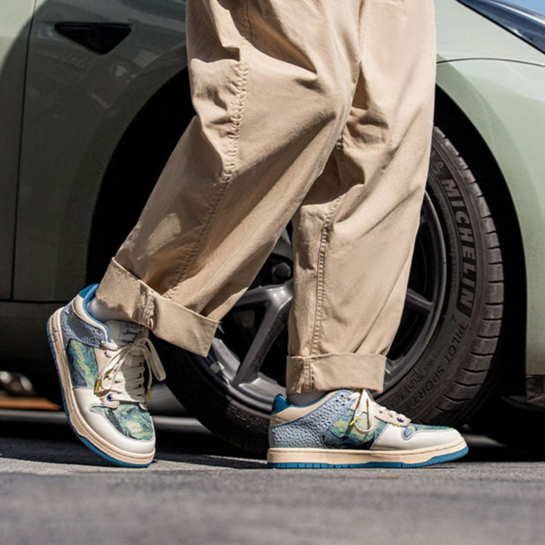 Céleste | Artistic Swirl Low-Top Sneakers