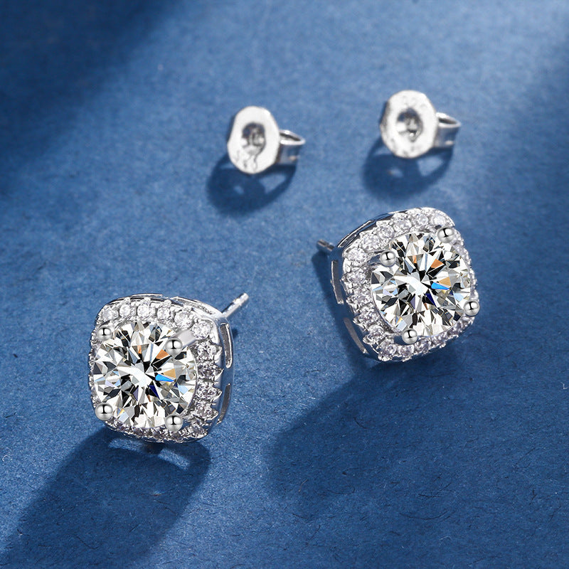 Ivy | White Gold Square Radiant Jewellery Set