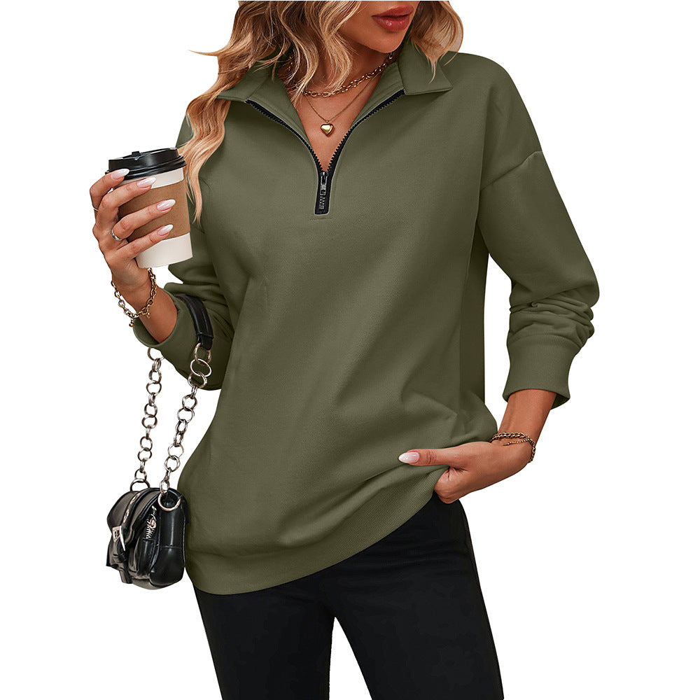 Léa | Half-Zip Casual Everyday Sweatshirt