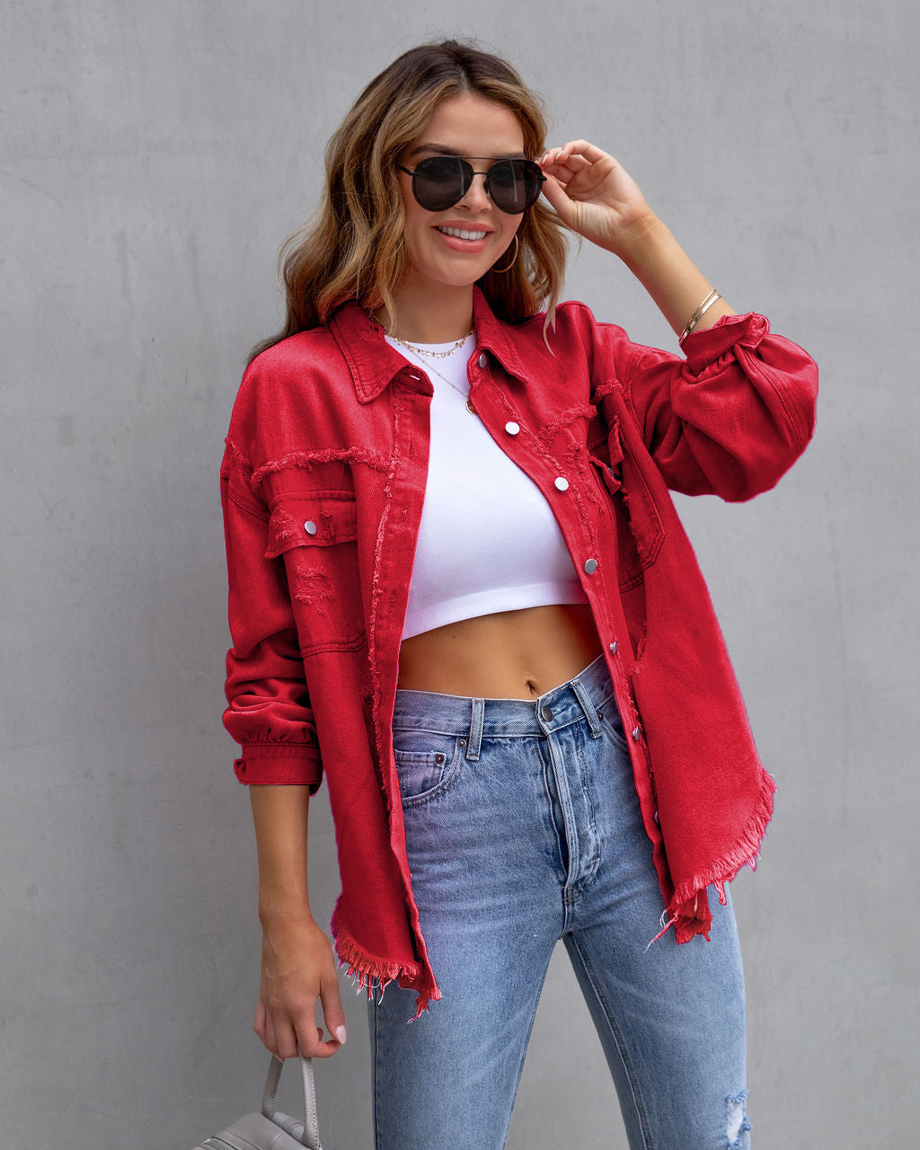 Vivienne | Relaxed Drop Shoulder Collared Jacket