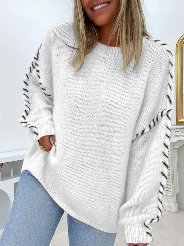 Céleste | Relaxed Round Neck Knit Sweater