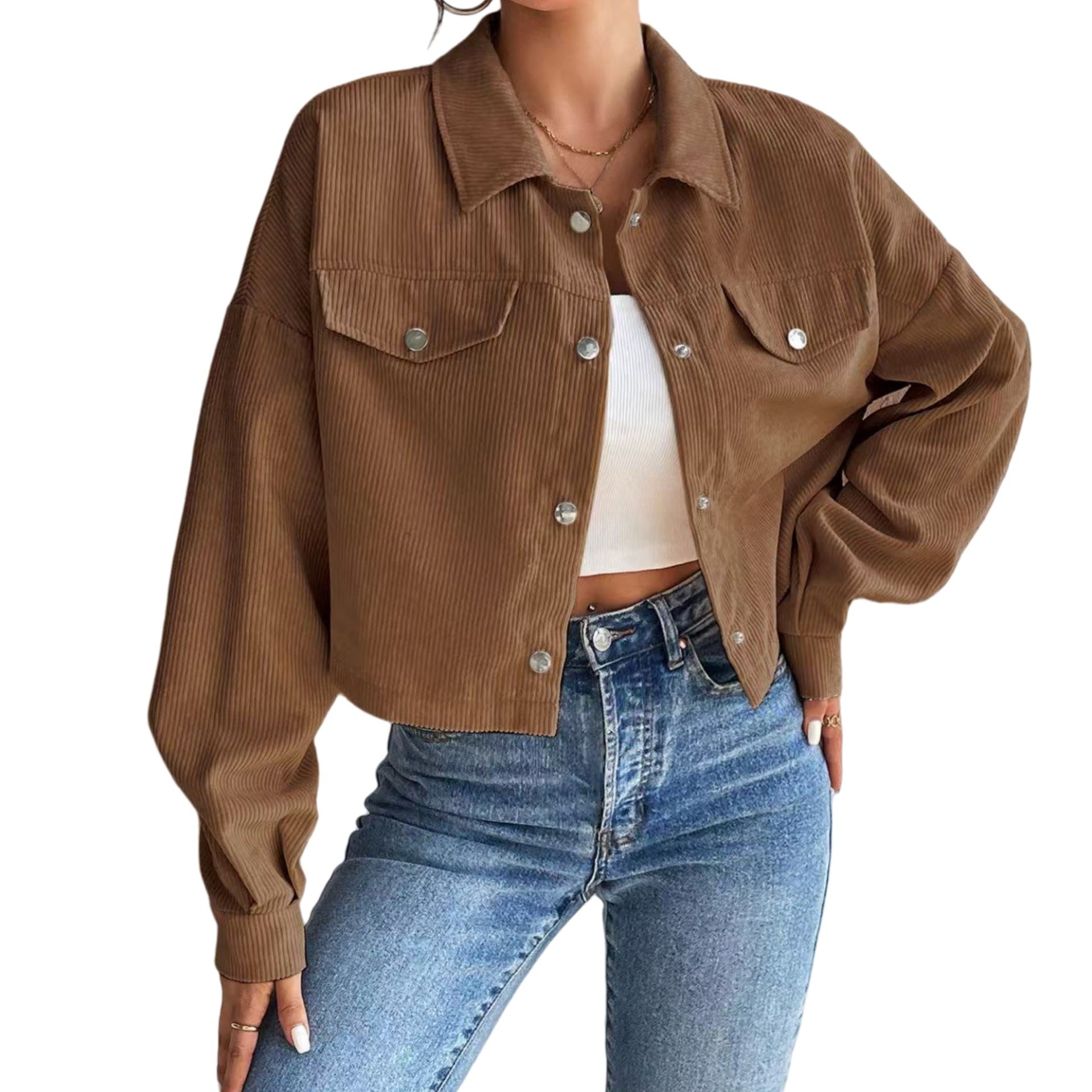 Celestine | Vintage Collared Button-Up Jacket