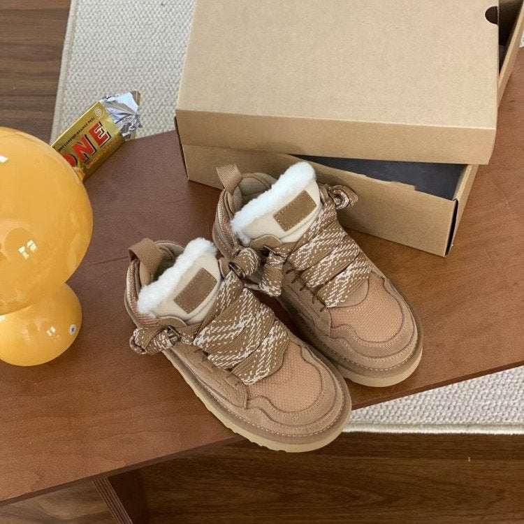 Céleste | Plush-Lined Anti-Slip Winter Sneakers