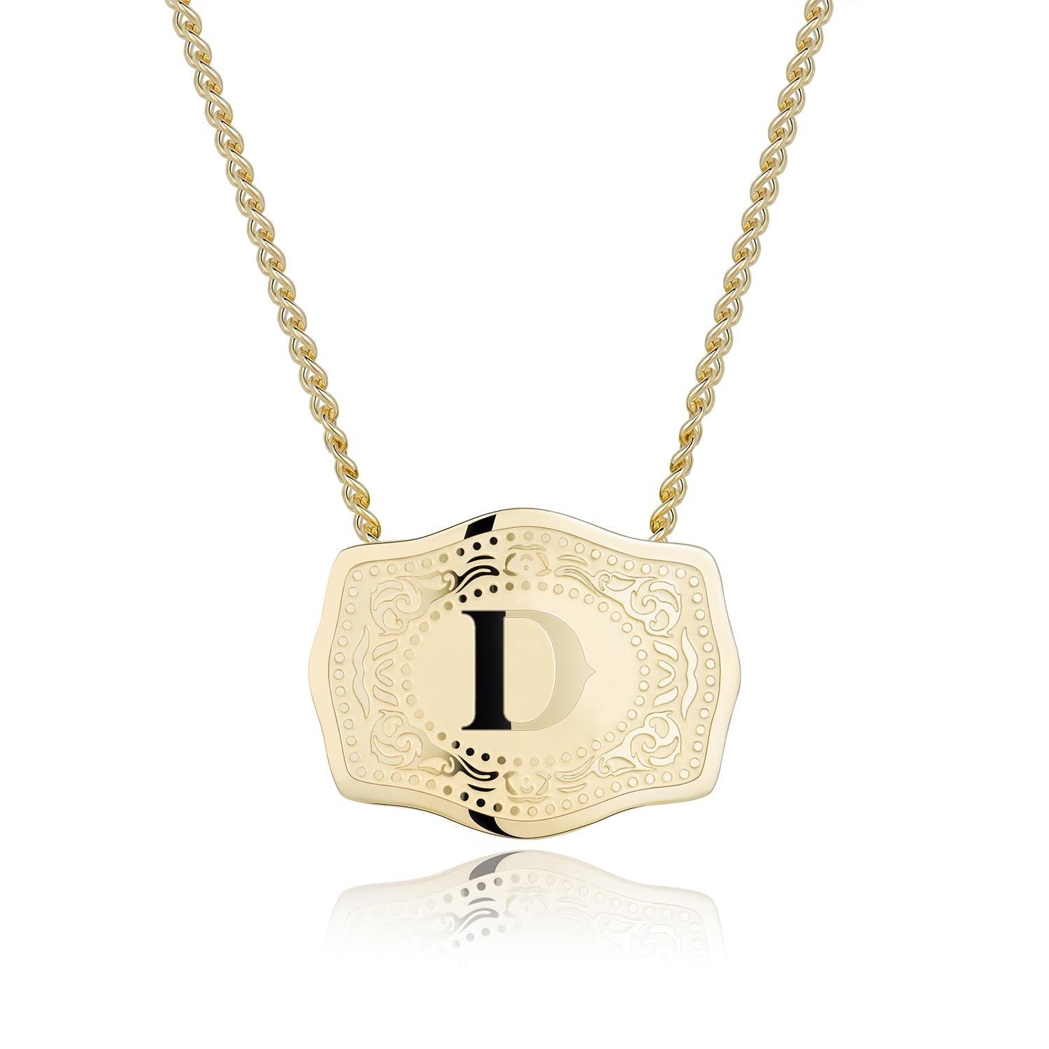 Quinn | Sleek Initial Letter Pendant Necklace