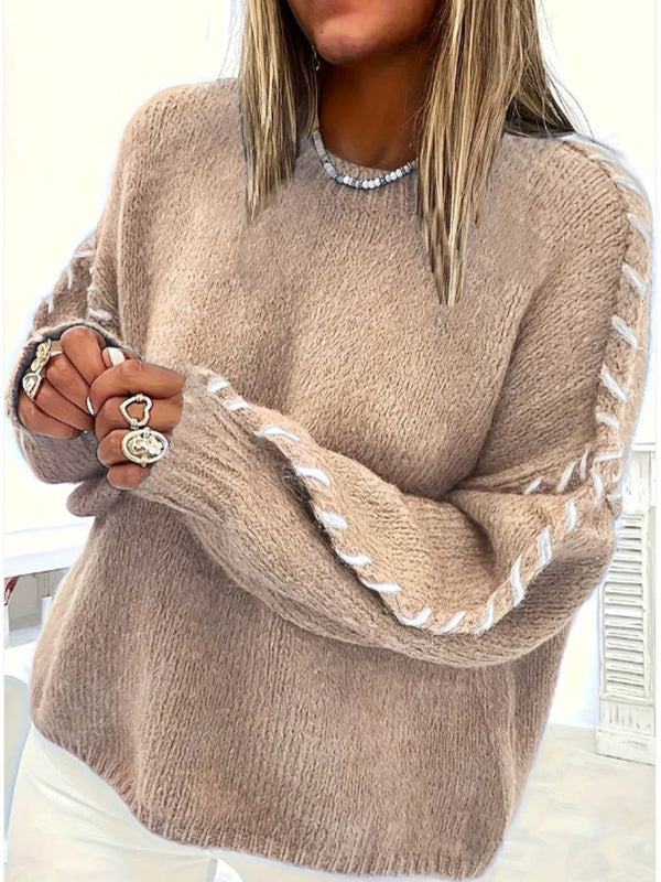 Céleste | Relaxed Round Neck Knit Sweater