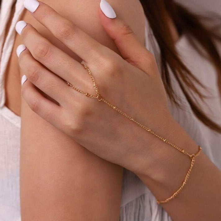 Maren | Dainty Hand Chain Bracelet