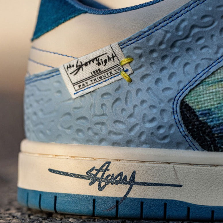 Céleste | Artistic Swirl Low-Top Sneakers