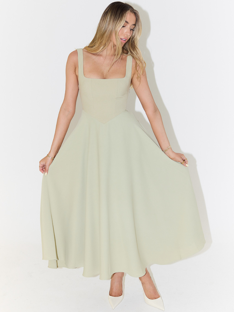 Phoebe | Lace Midi Dress Elegant
