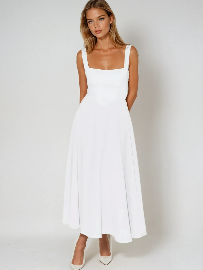 Phoebe | Lace Midi Dress Elegant