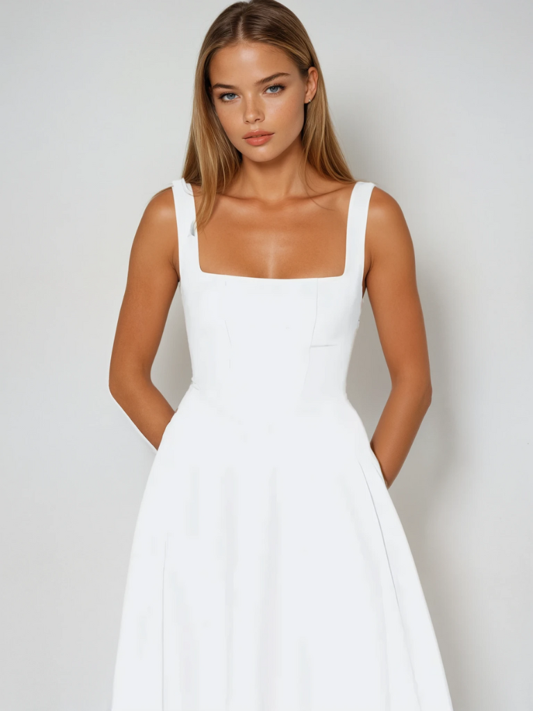 Phoebe | Lace Midi Dress Elegant