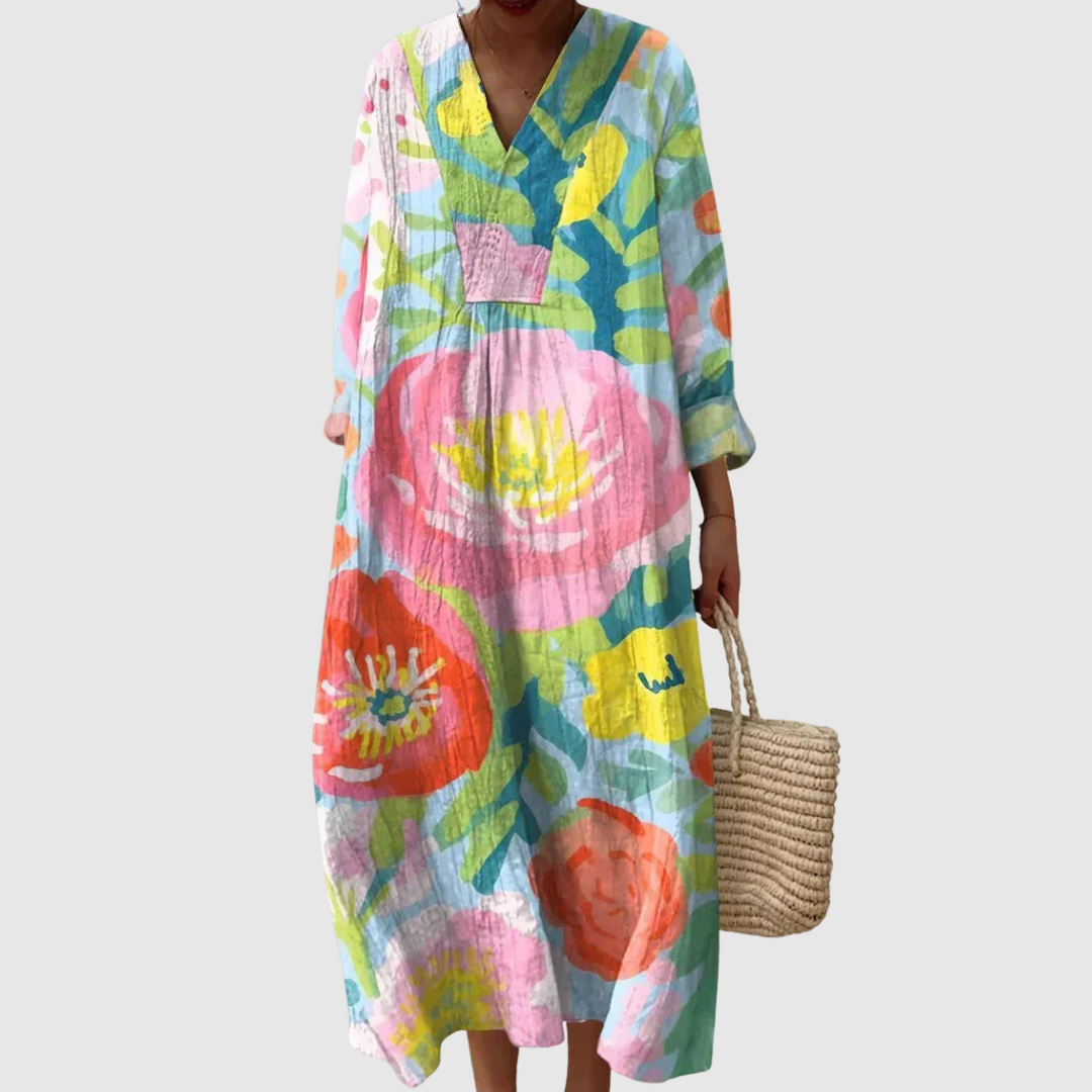 Cora | Floral Midi Dress
