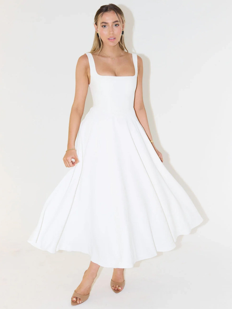 Phoebe | Lace Midi Dress Elegant