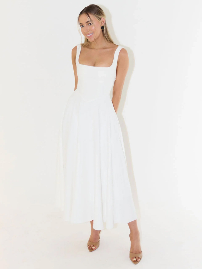 Phoebe | Lace Midi Dress Elegant
