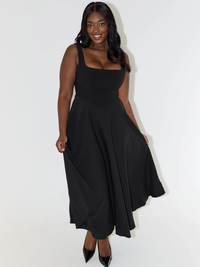 Phoebe | Lace Midi Dress Elegant