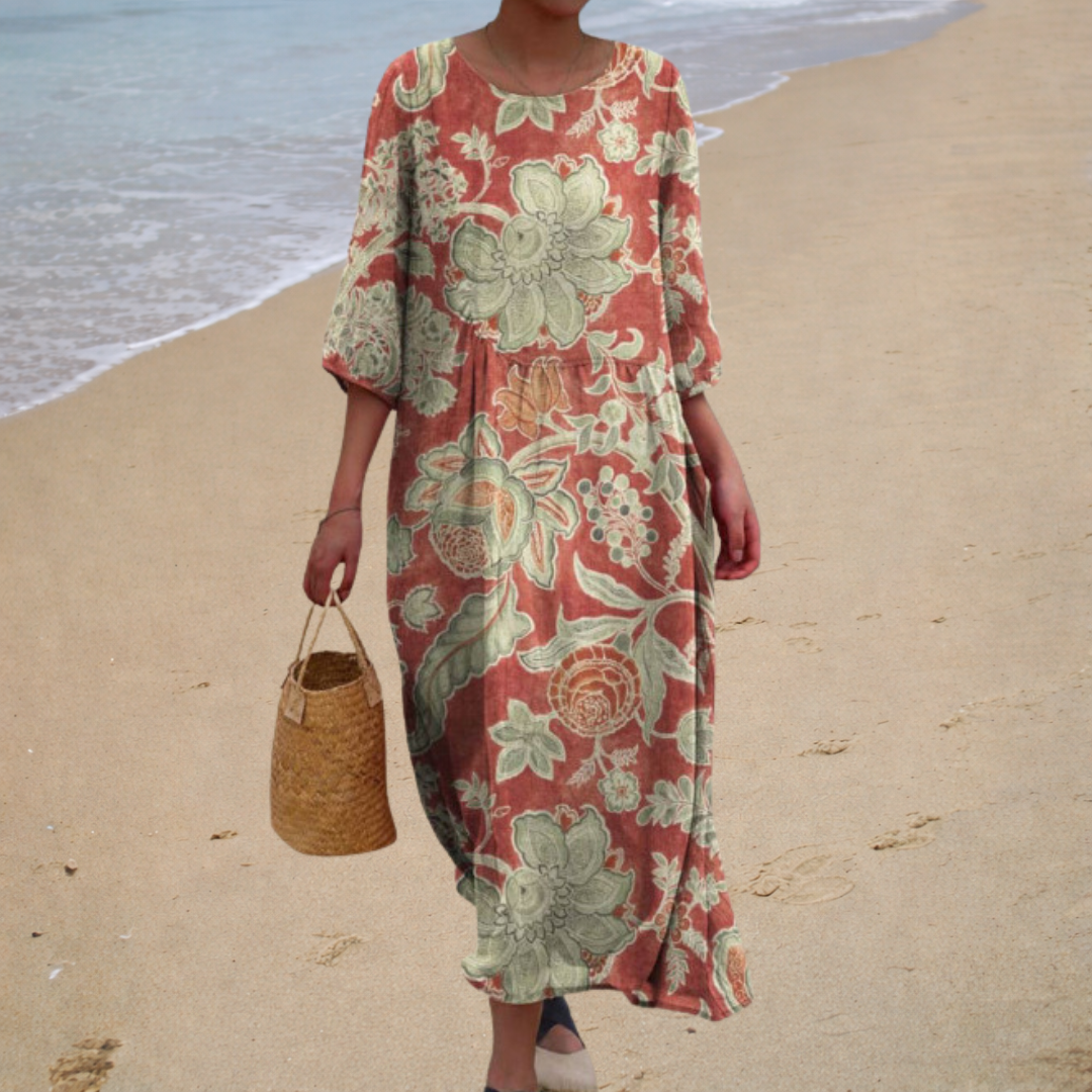 Yaretzi | Long Floral Beach Dress