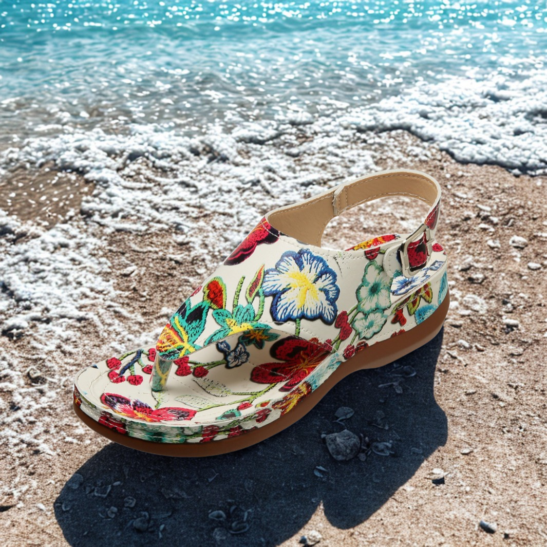 Mae | Orthopedic Floral Comfort Sandal
