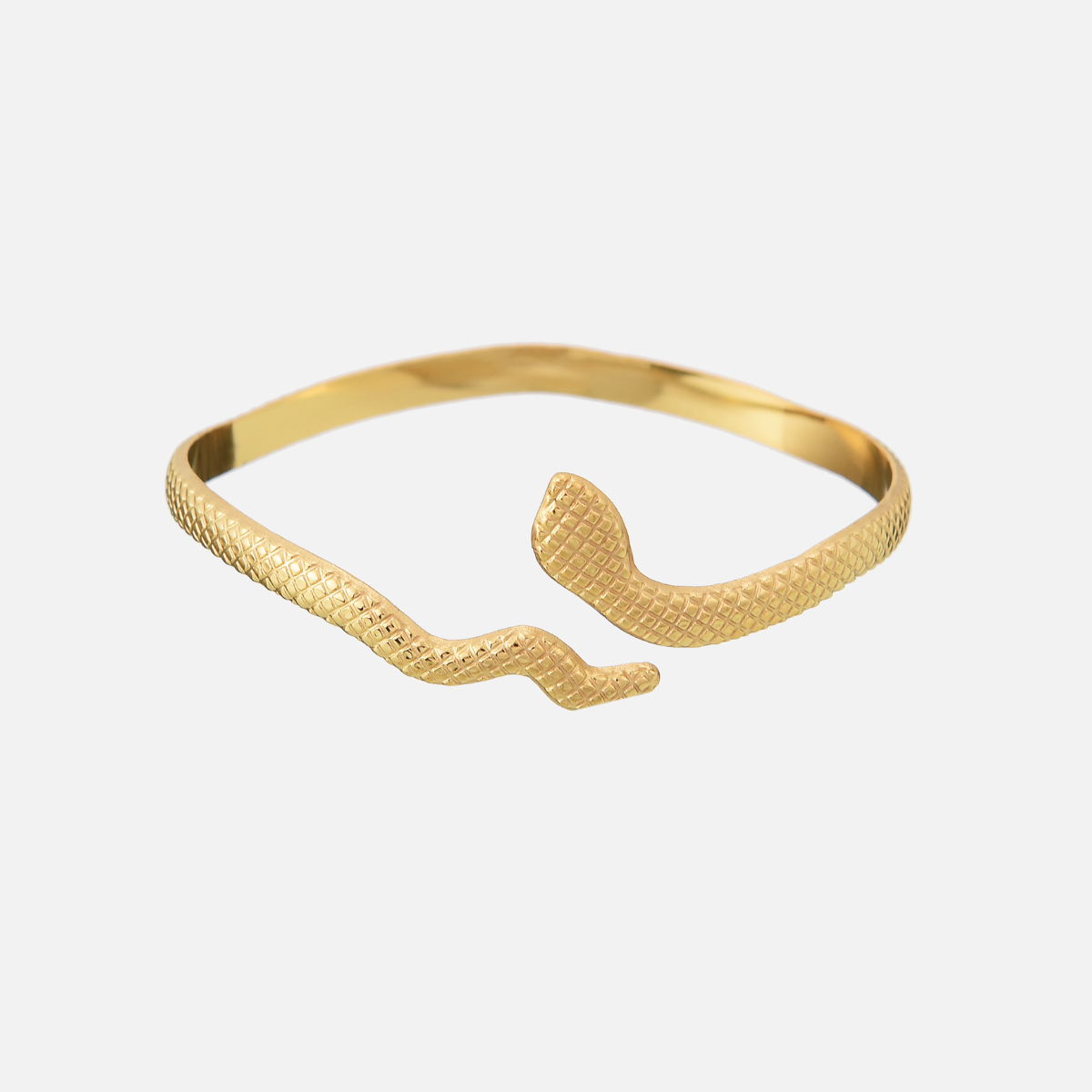 Jira | Textured Gold Snake Bangle