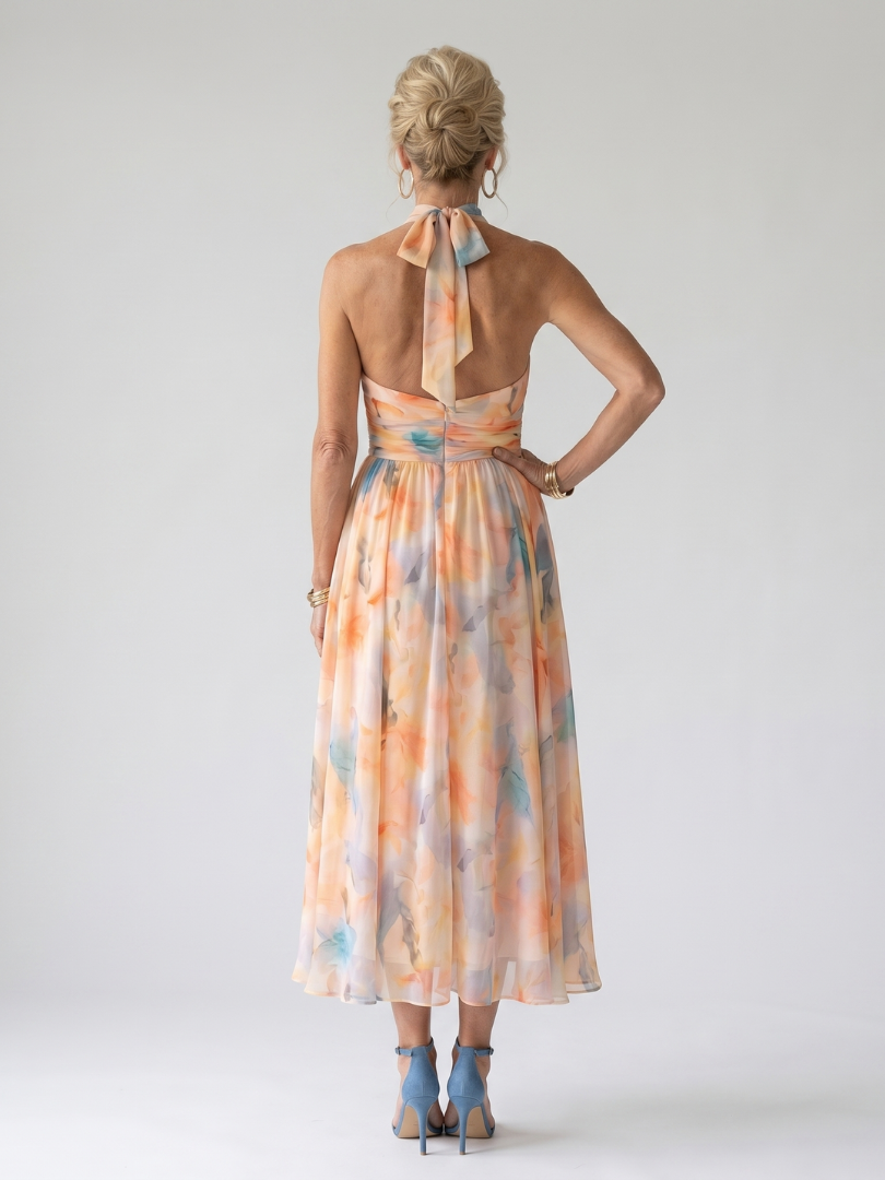 Birtie | Soft Halter Midi Dress