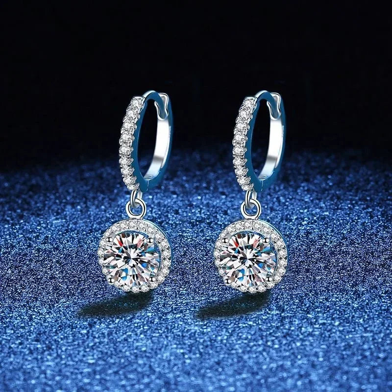 Gaia | 1ct Moissanite Sterling Silver Earrings