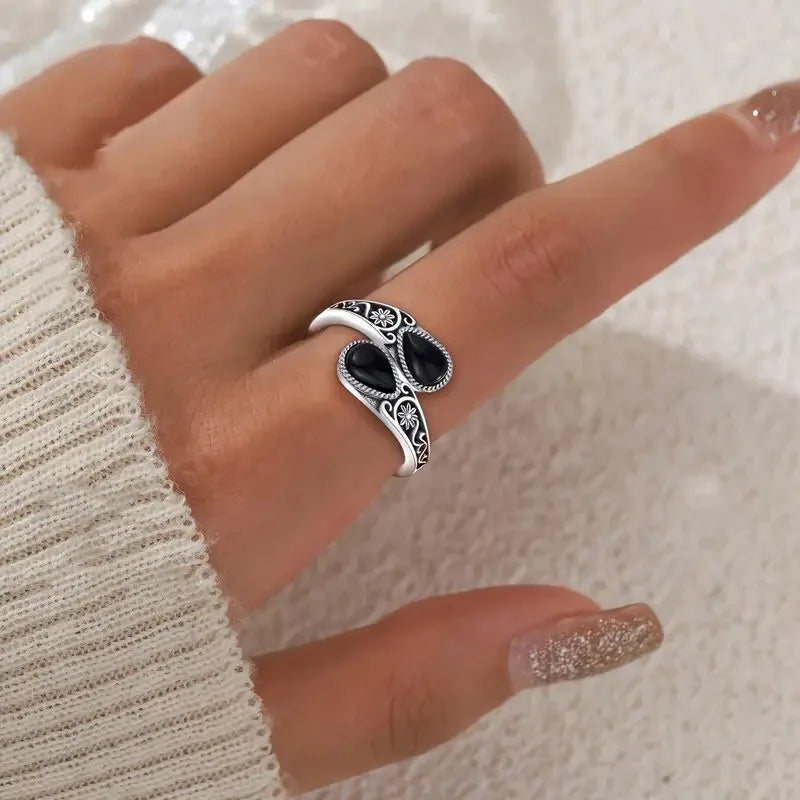 Lyndsey | Moonstone Floral Statement Ring