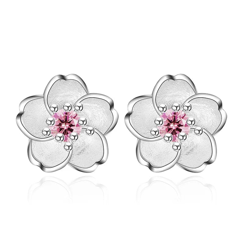 Socorro | Zircon Flower Stud Earrings