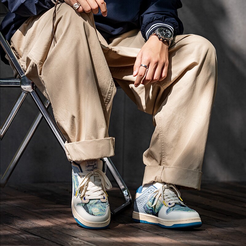 Céleste | Artistic Swirl Low-Top Sneakers