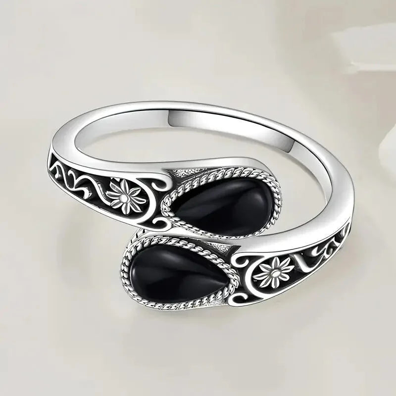 Lyndsey | Moonstone Floral Statement Ring