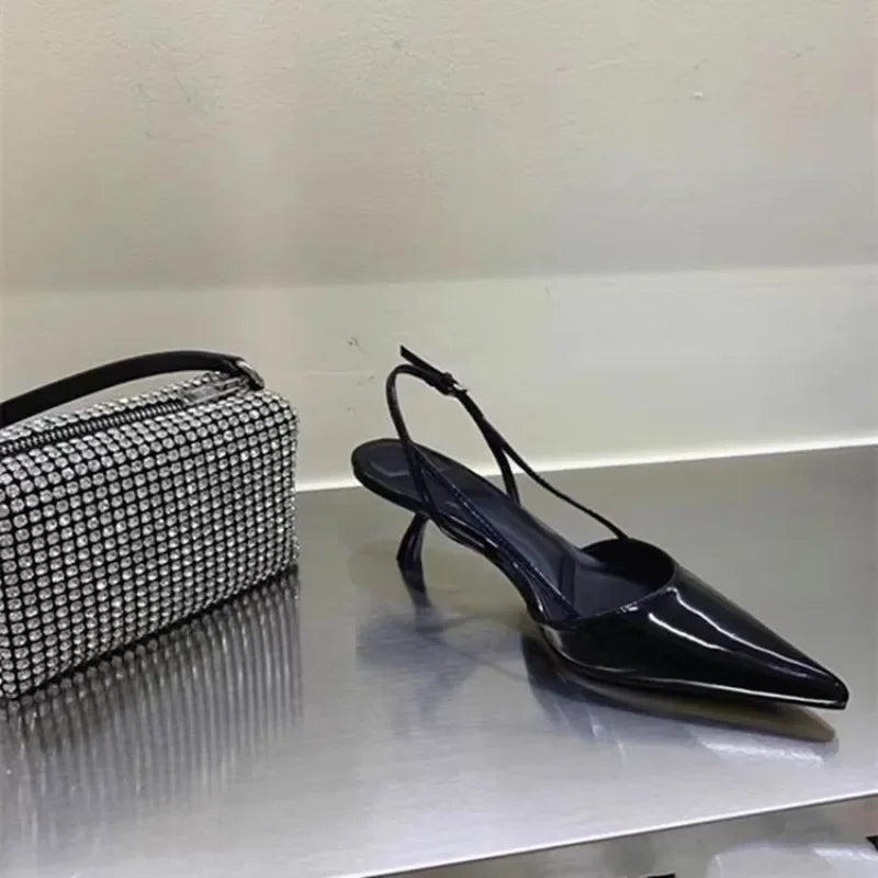 Beryl | Slingback Low Heels Pointed Toe
