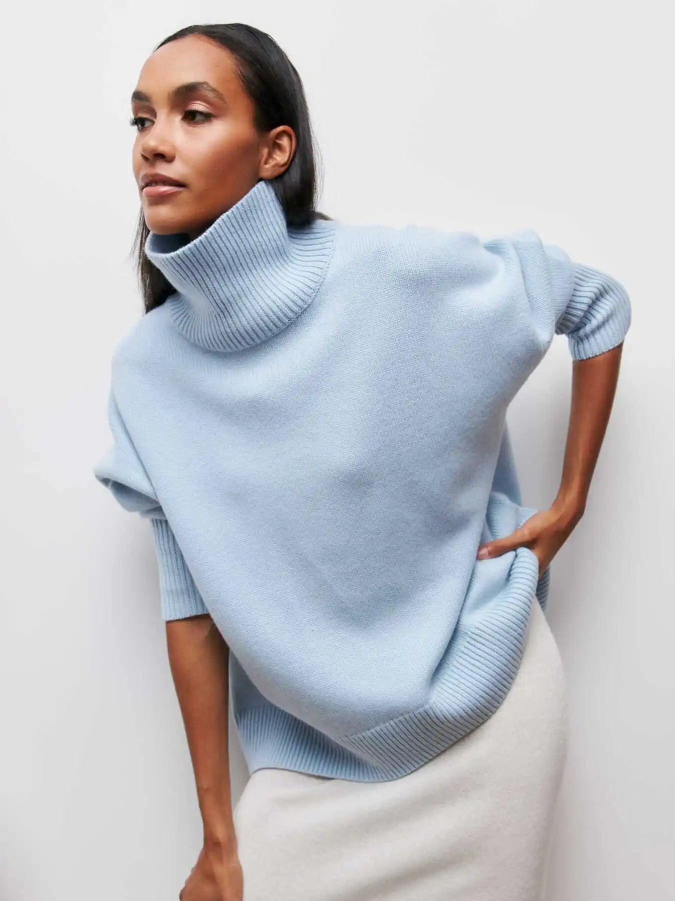Céleste | Oversized Turtleneck Sweater