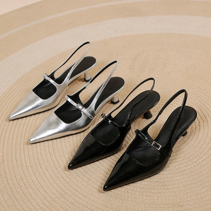 Annaliese | Slingback Kitten Heels